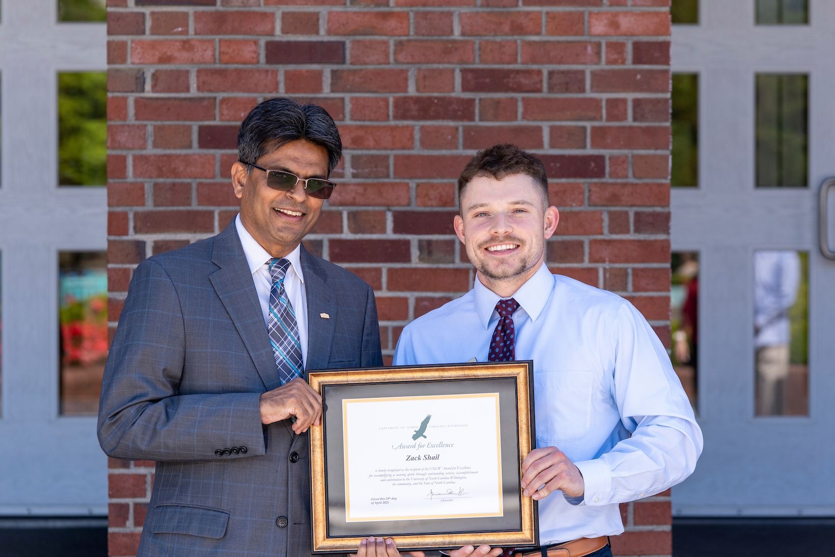 Chancellor Volety and Zack Shail