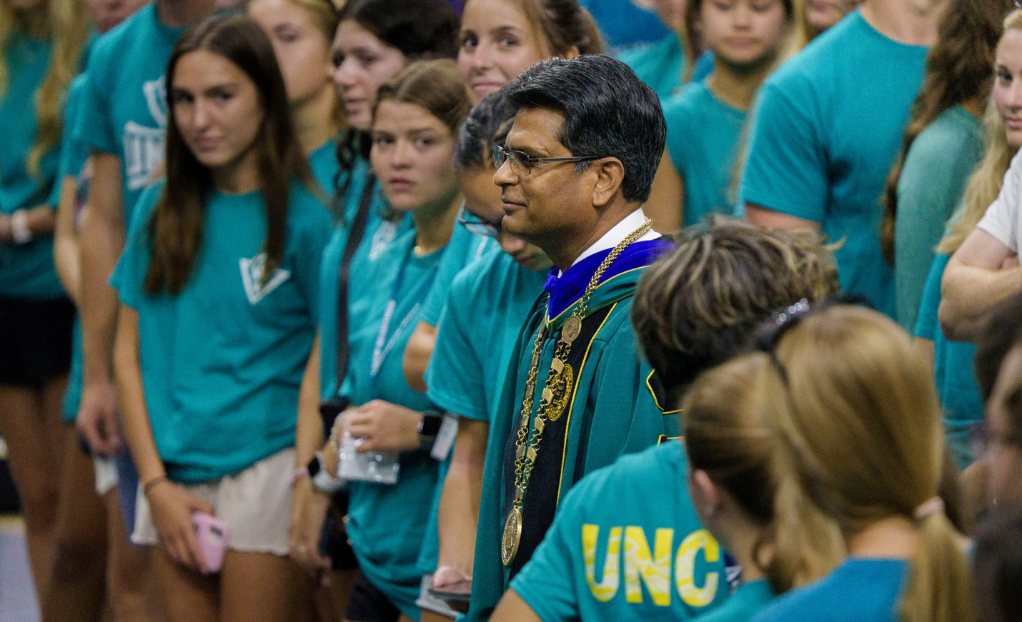 Convocation ceremony being held with chancellor Volety