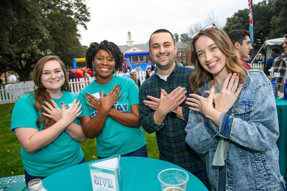 UNCW's Annual homecoming event Tealgate 2022 on Hoggard Lawn