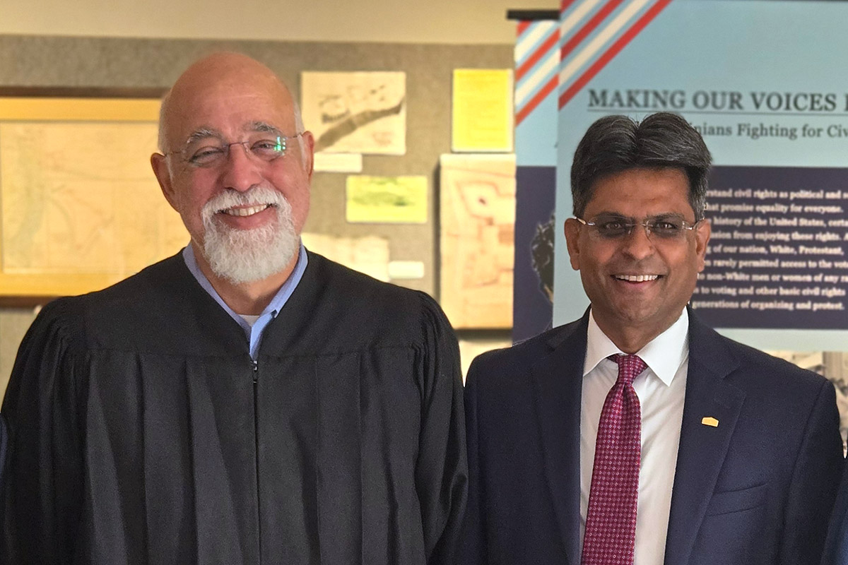 Judge Richard Myers and Chancellor Volety