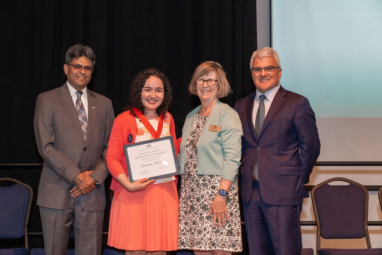 University faculty excellence award recipients were recognized at the 2nd Annual Faculty Awards Celebration April 29, 2025, in the Warwick Center.
