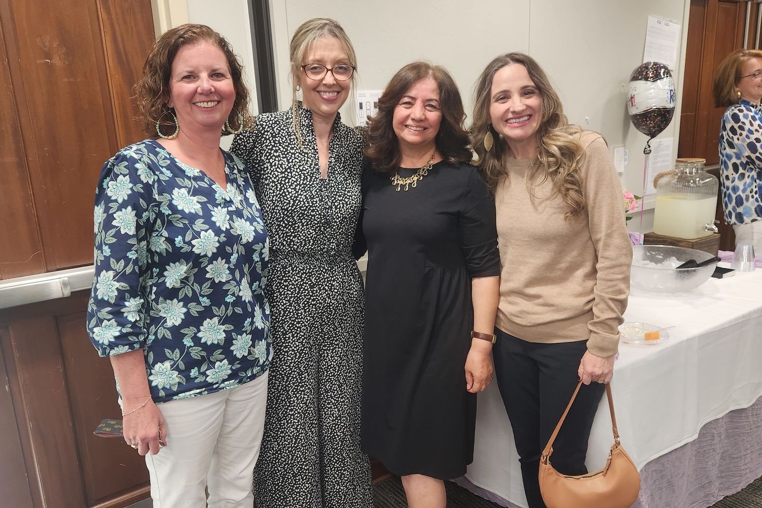 Hengameh Kermani catches up with former students at her retirement celebration.