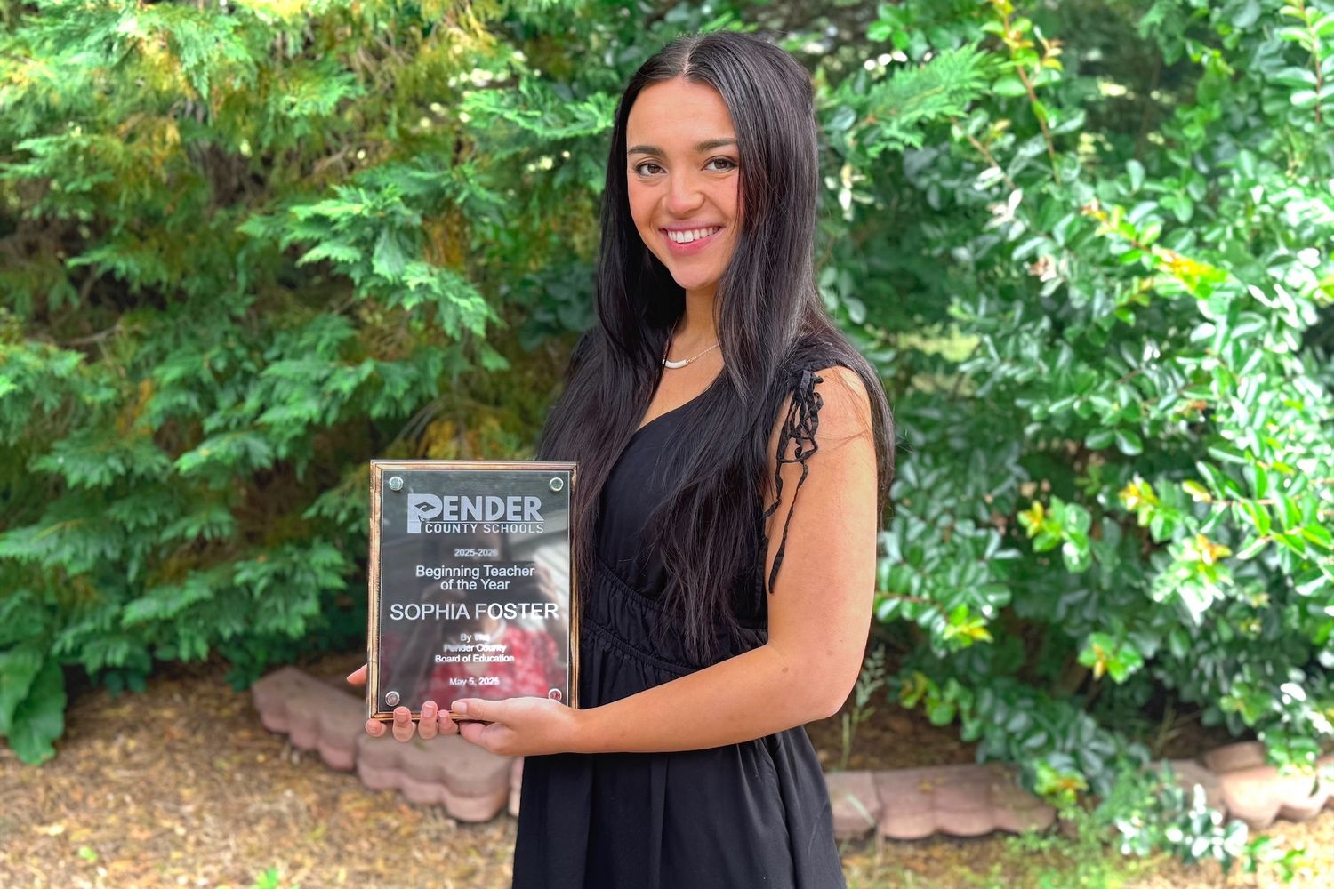 Sophia Foster is Pender County Schools’ Beginning Teacher of the Year. Ms. Foster is enrolled in WCE’s MAT program. She teaches at Burgaw Middle School.  