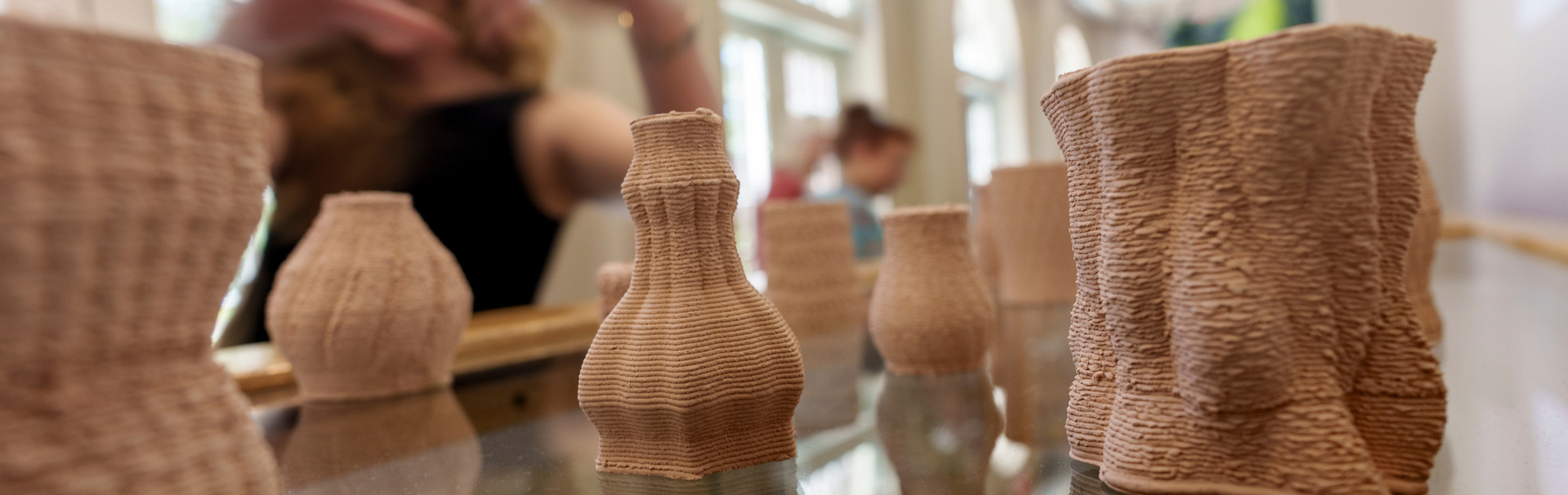 Ceramic 3D printed sculptures