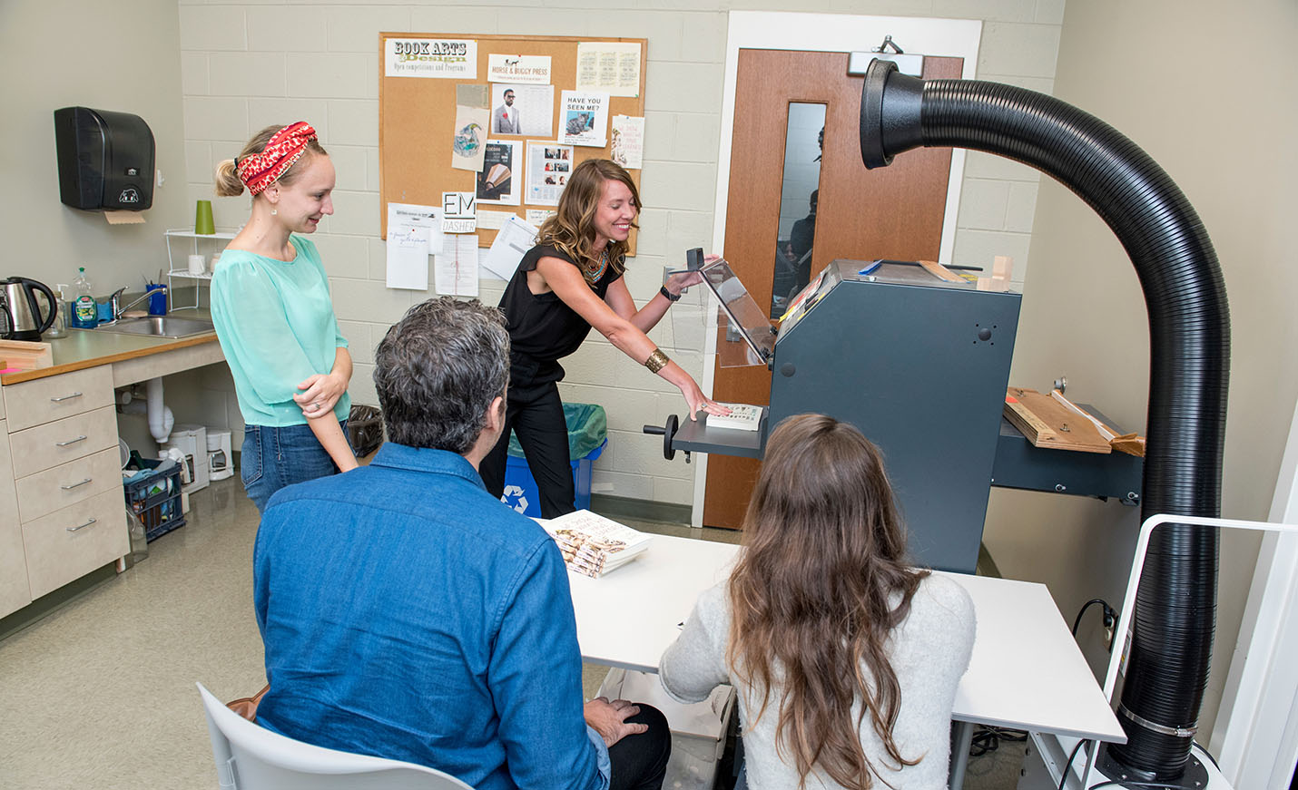 class in publishing laboratory