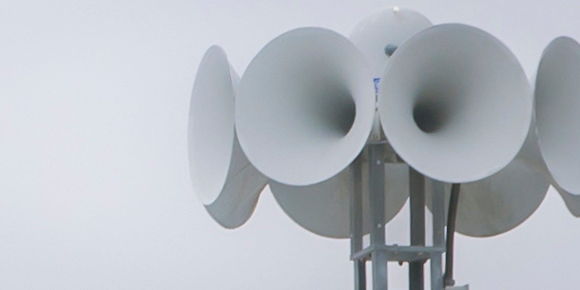 A closeup of the UNCW Siren System