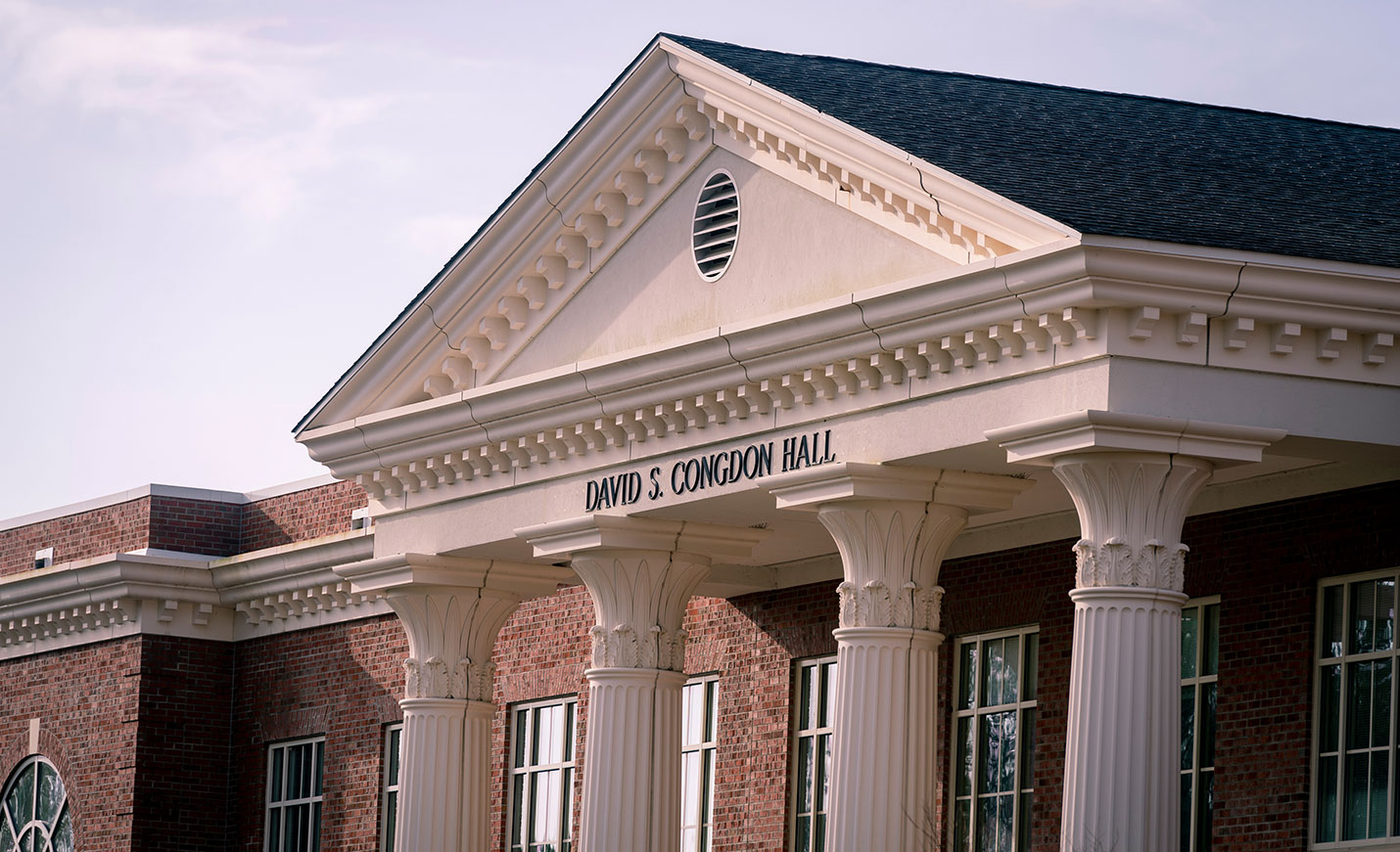 The exterior of Congdon Hall