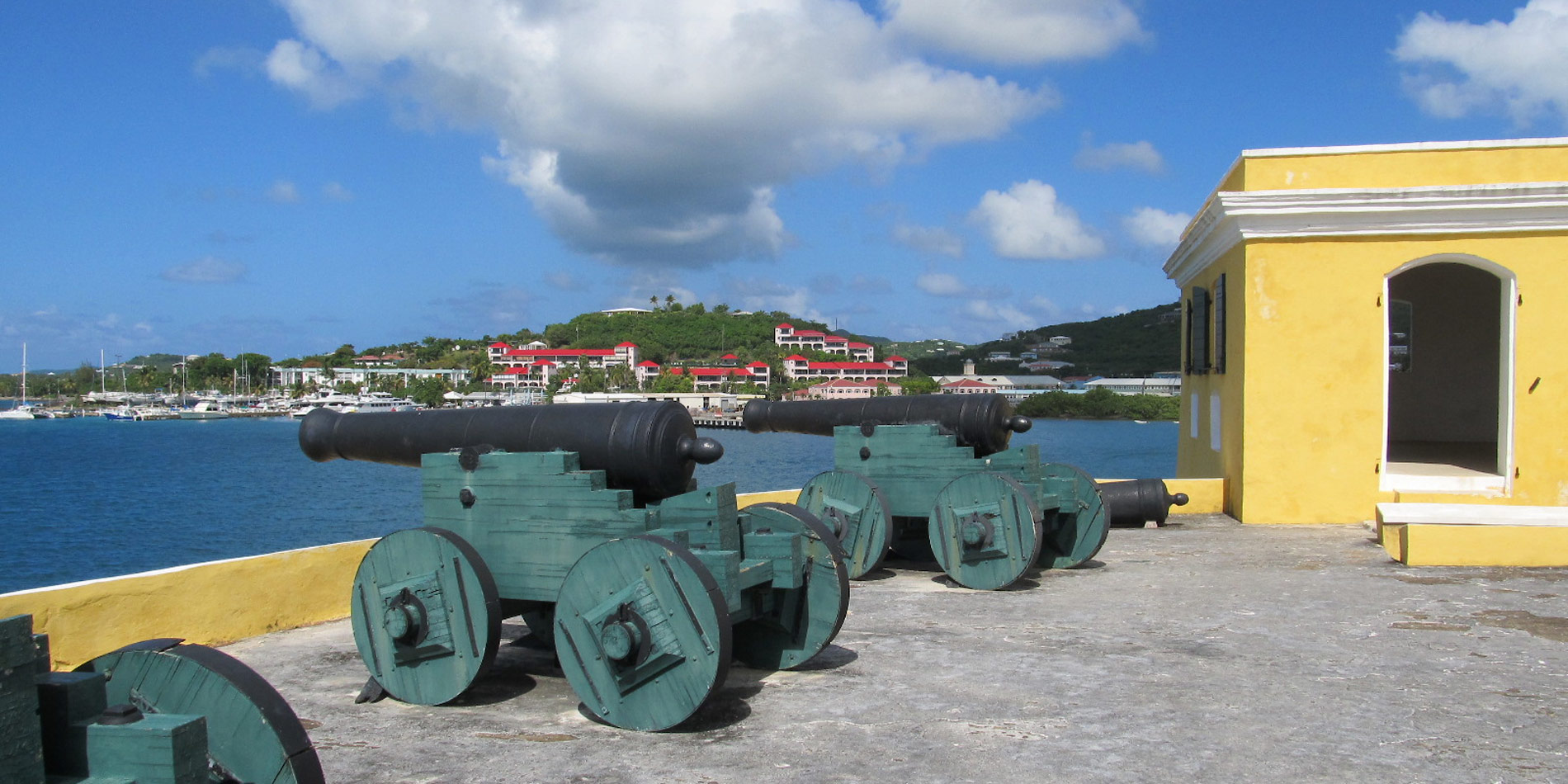 Cannons overlooking water