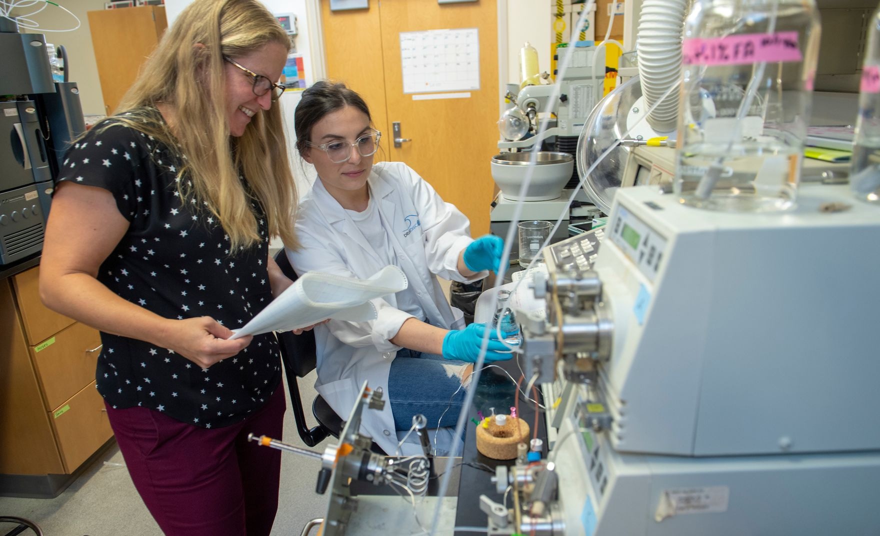 two people working in a lab