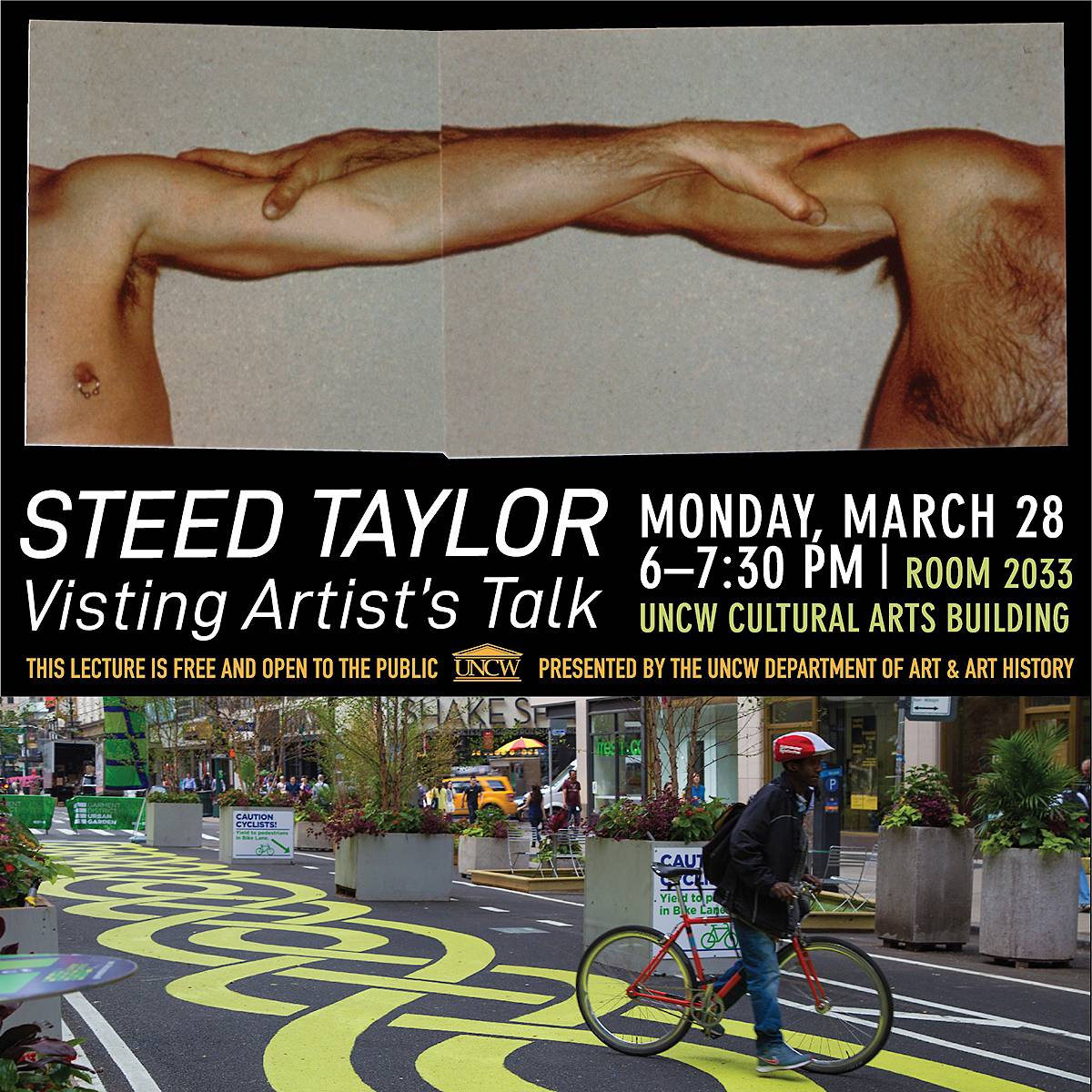 Steed Taylor Artist Talk Poster