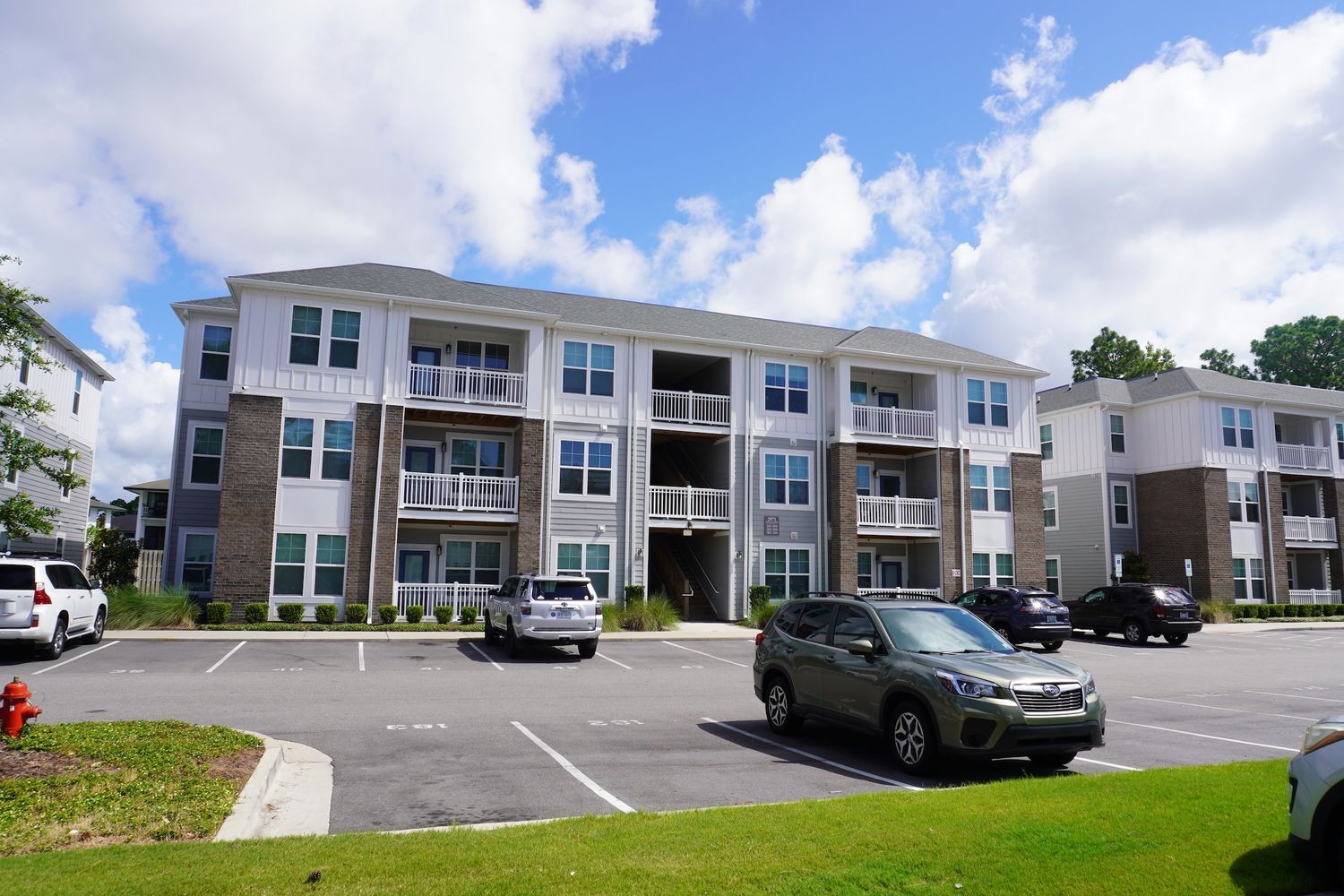 Outside view of the Cottages at College Acres
