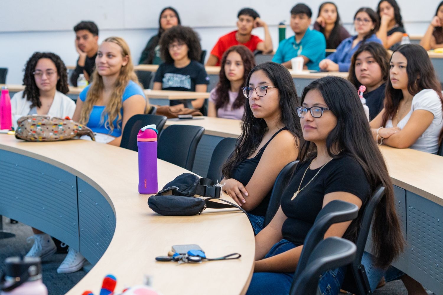 Students attending a lecture