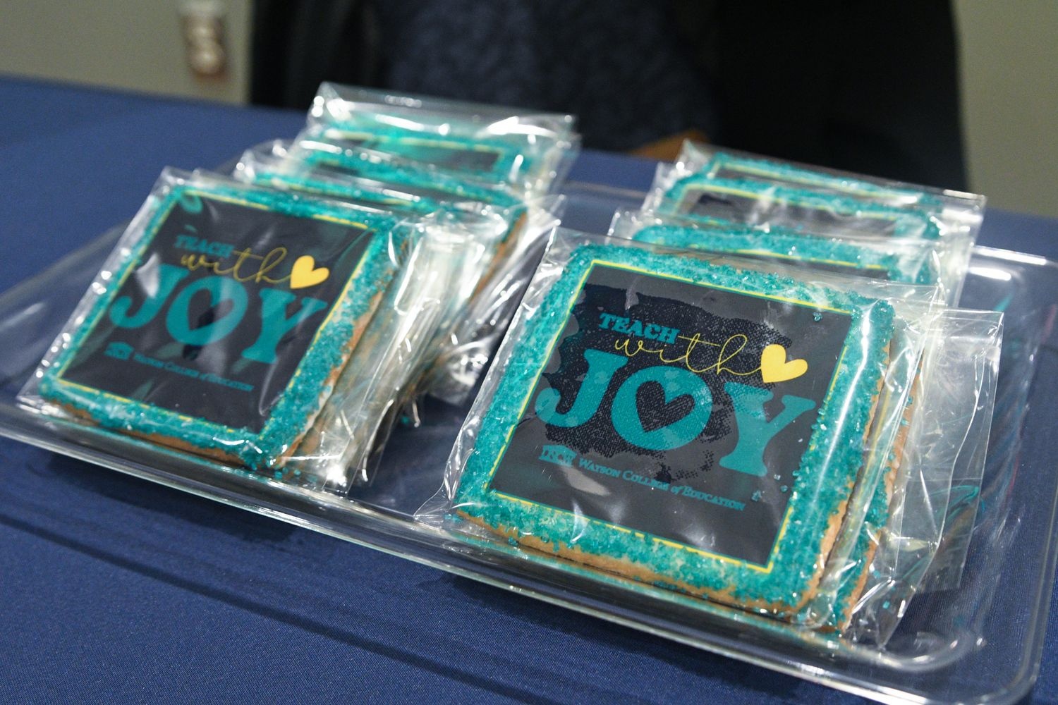 Celebrating the Teaching With Joy Network at the UNCW Homecoming Brunch with cookies!
