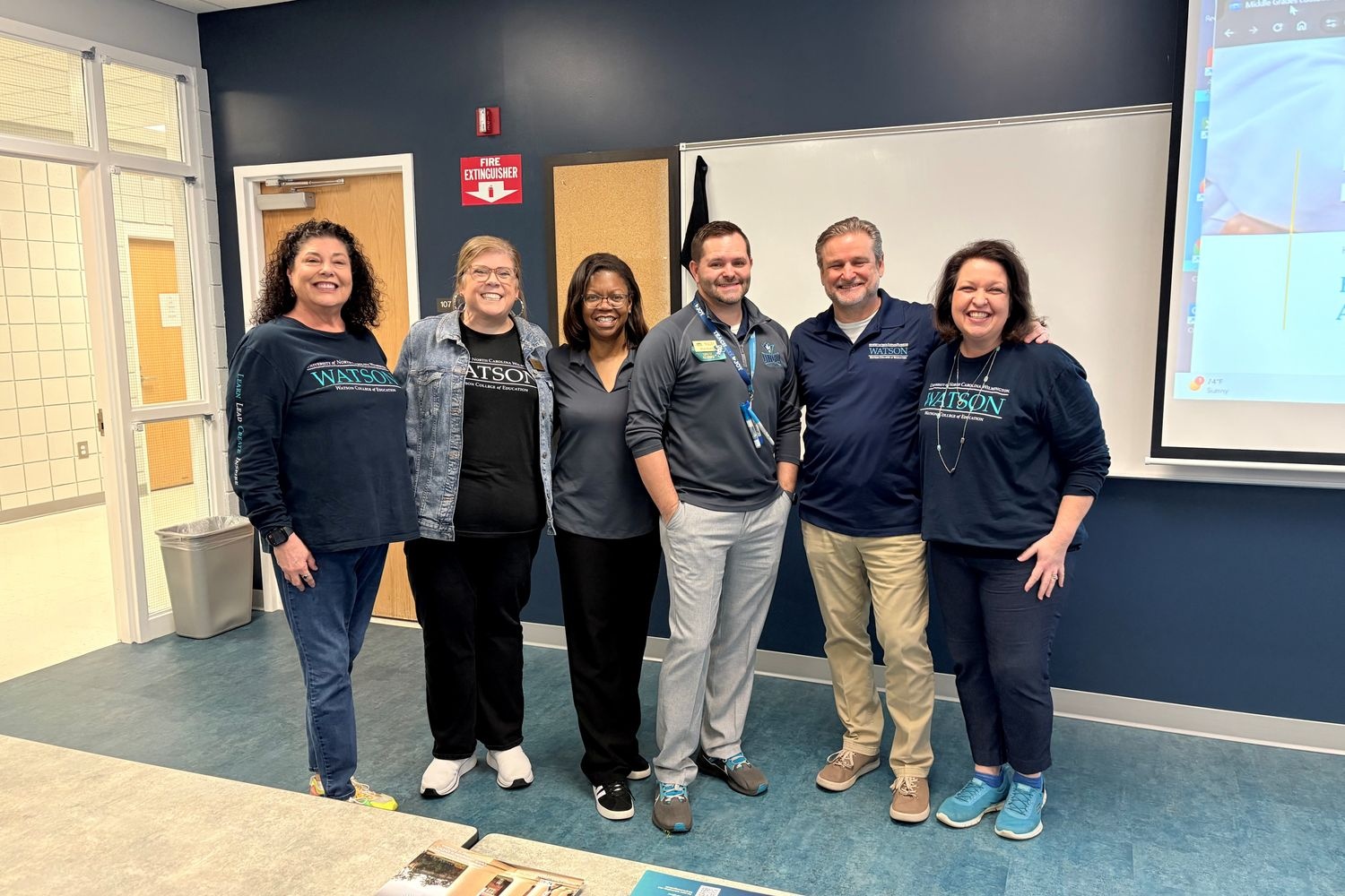 Denise Henning, Sarah Bonner, Donyell Roseboro, Dean Heath, Dennis Kubasko and Denise Ousley