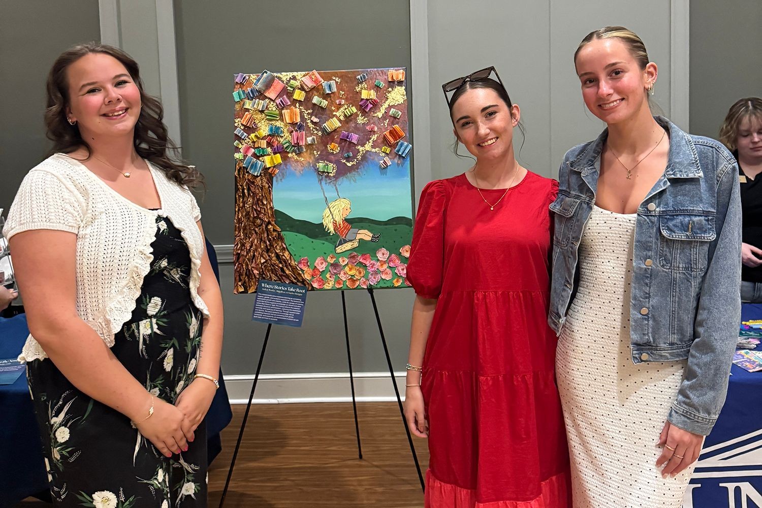 ELC students Kelcey Worley, Abigail Lee and Kaylee Horigan