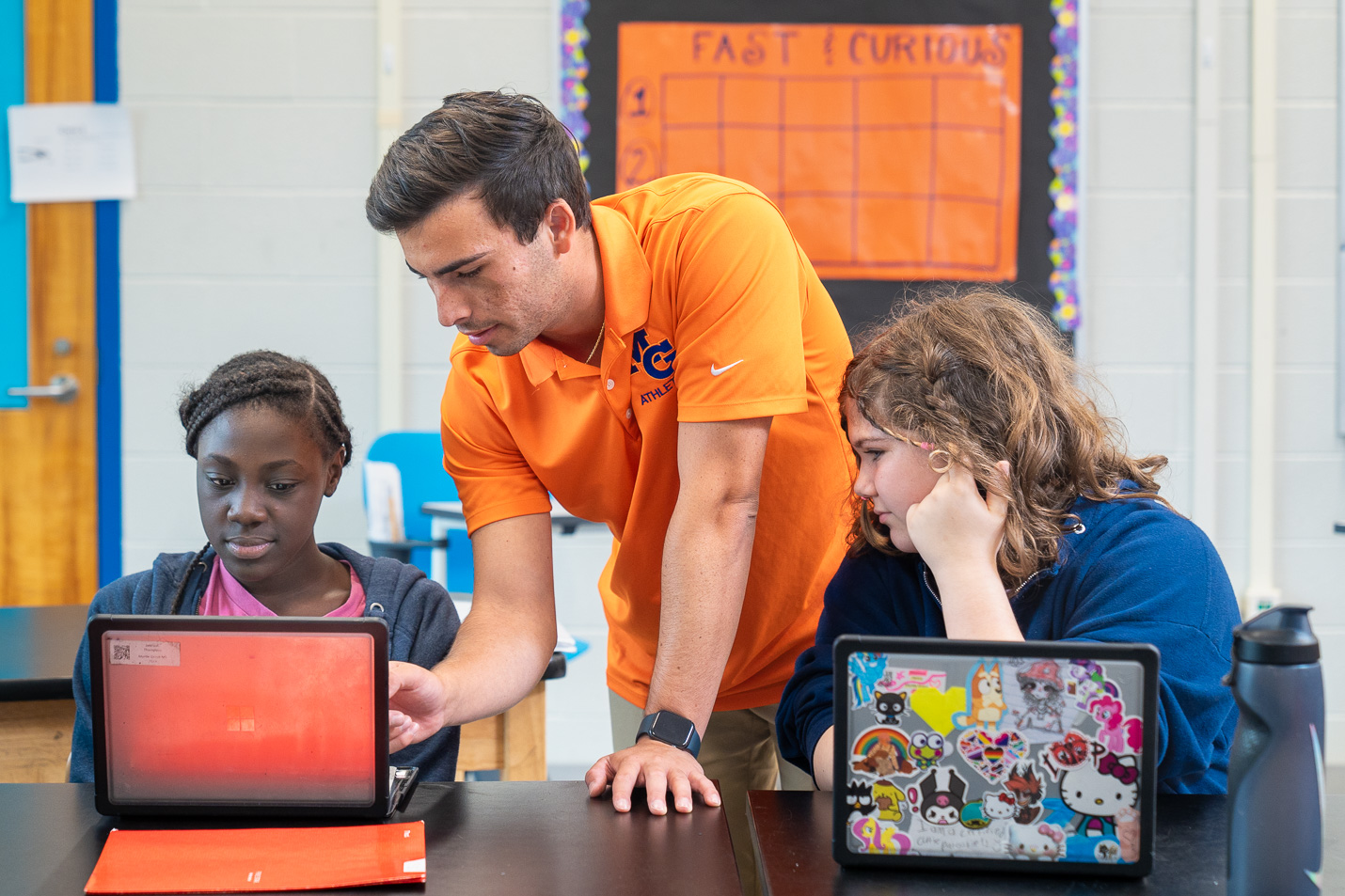 Kevin Ojaniit ’23 never thought that teaching would be in his future until his sophomore year at UNCW.  He was recently named the 2024 New Hanover County Schools Beginning Teacher of the Year. 