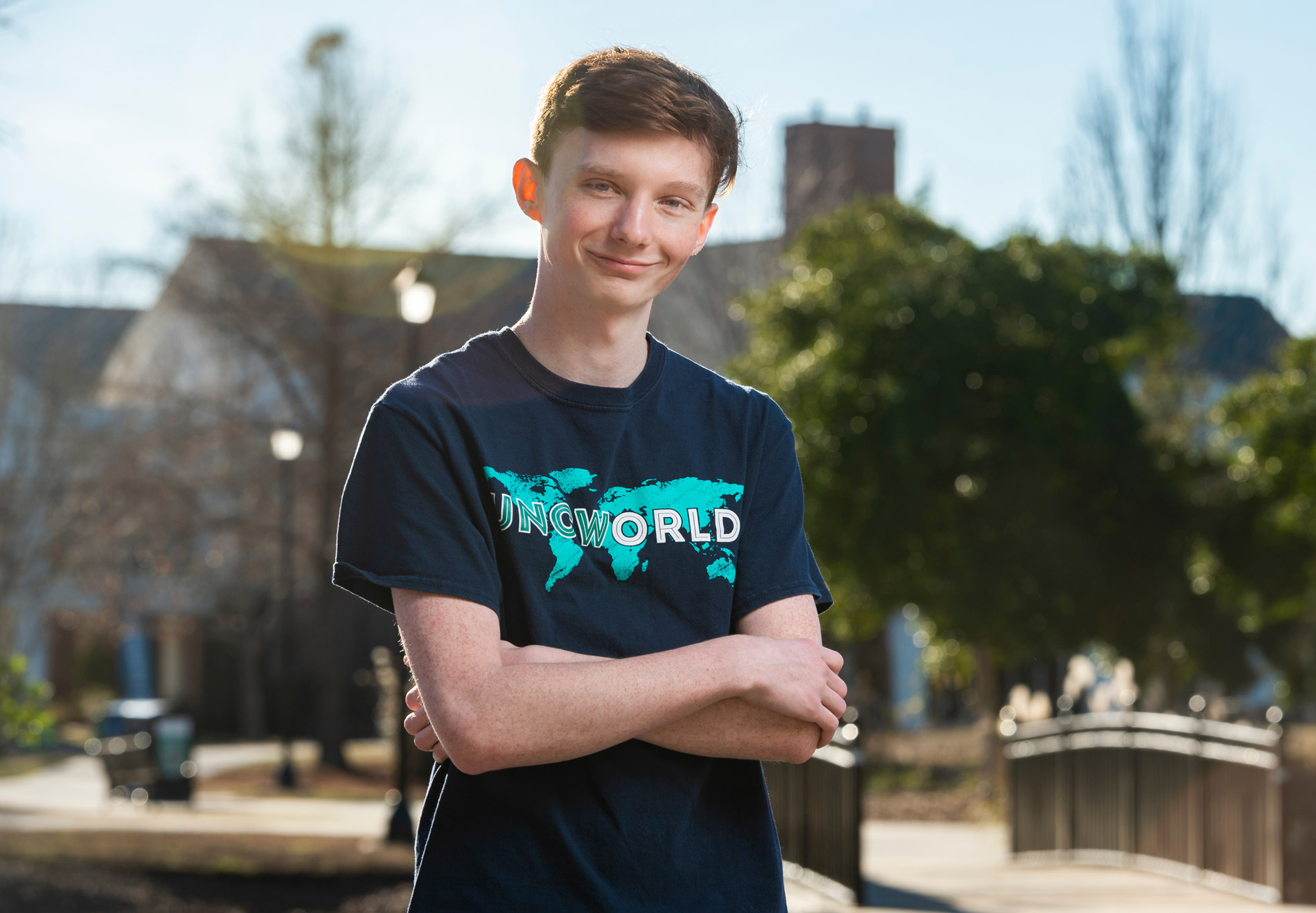 Skyler McLaughlin, a native of Jacksonville, NC, credits sociology and criminology professor Ann Rotchford for inspiring him to continue his education beyond undergraduate studies.