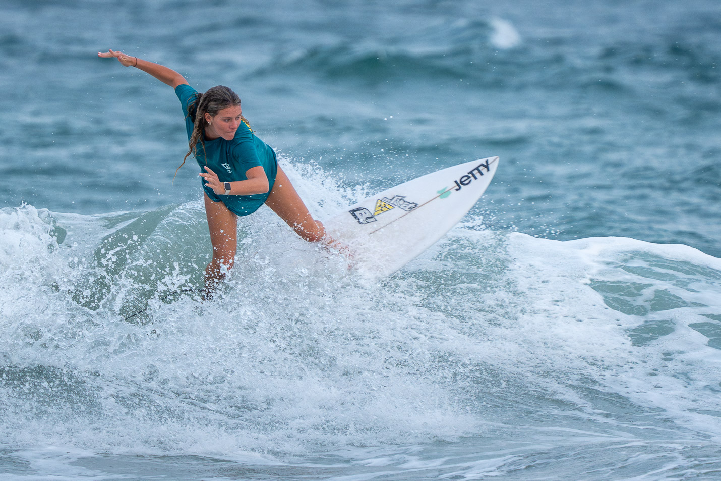 Mia Gallagher ’26 was determined to find a college that could match her passion for both academics and surfing.