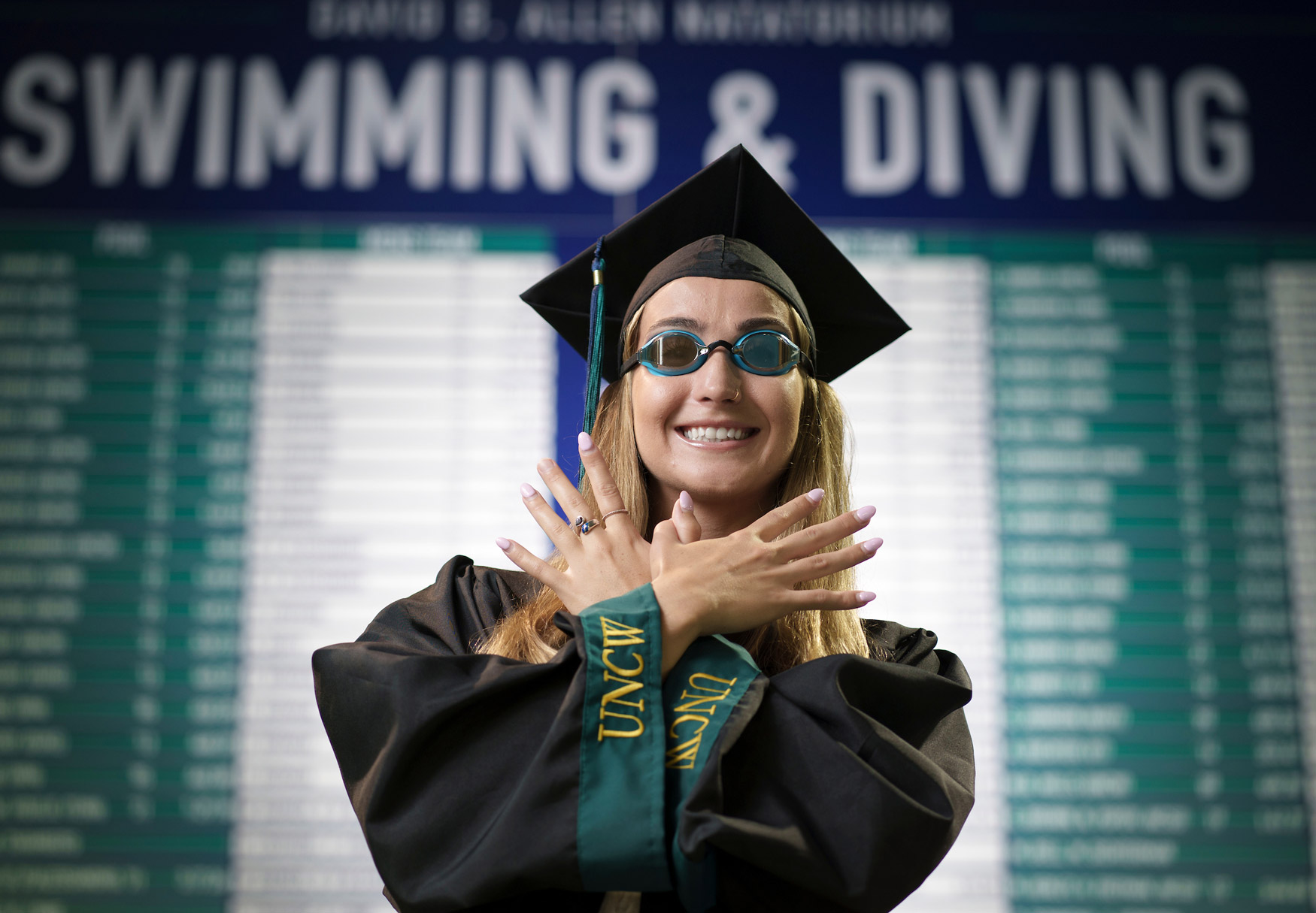 Sarah Olson discovered her love for competitive swimming through her local YMCA, club and high school teams.