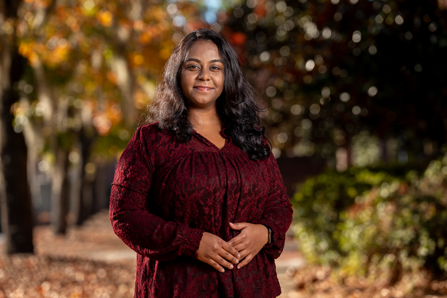Sana ‘24M completed her bachelor's degree in information technology in India and decided to pursue a master's in data science at UNCW