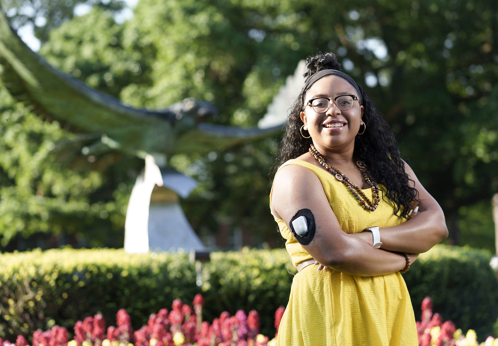 Shay Webb ’23M is one of 1.45 million Americans currently living with type 1 diabetes, which fueled her decision to pursue a graduate degree in clinical research at UNCW's College of Health and Human Services.