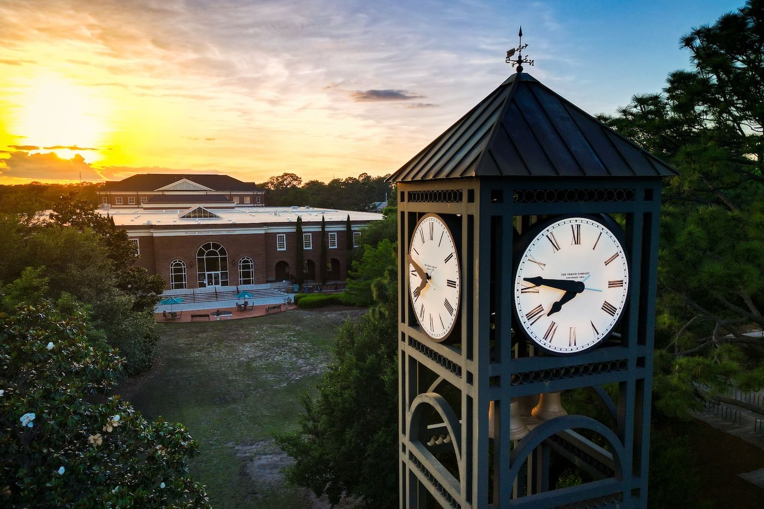 An aerial view of UNCW's Campus 
