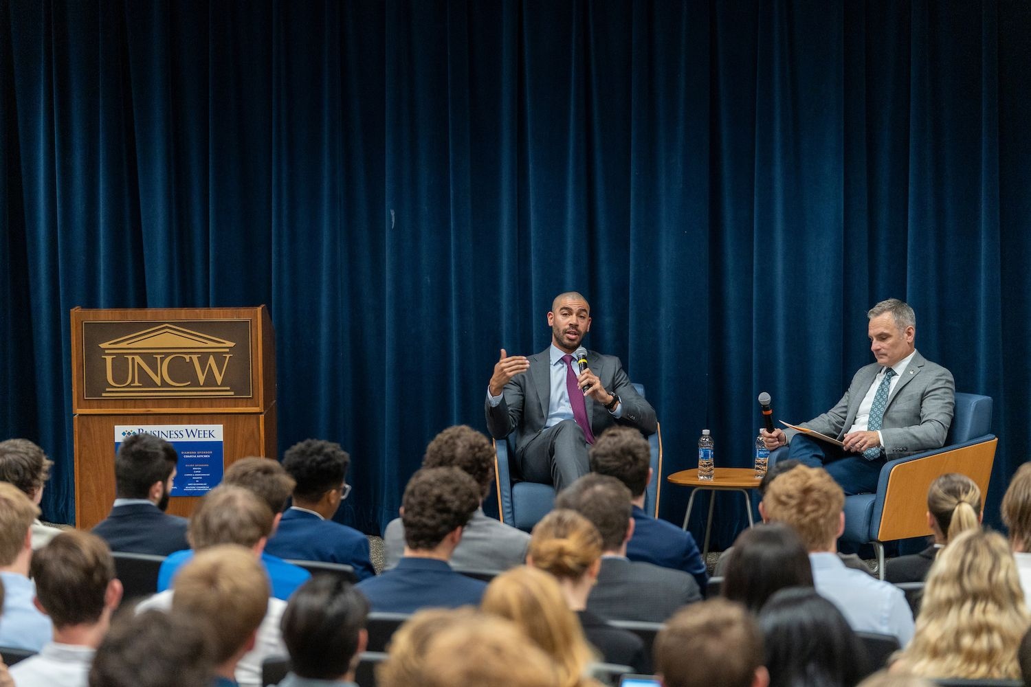 Provost at a symposium