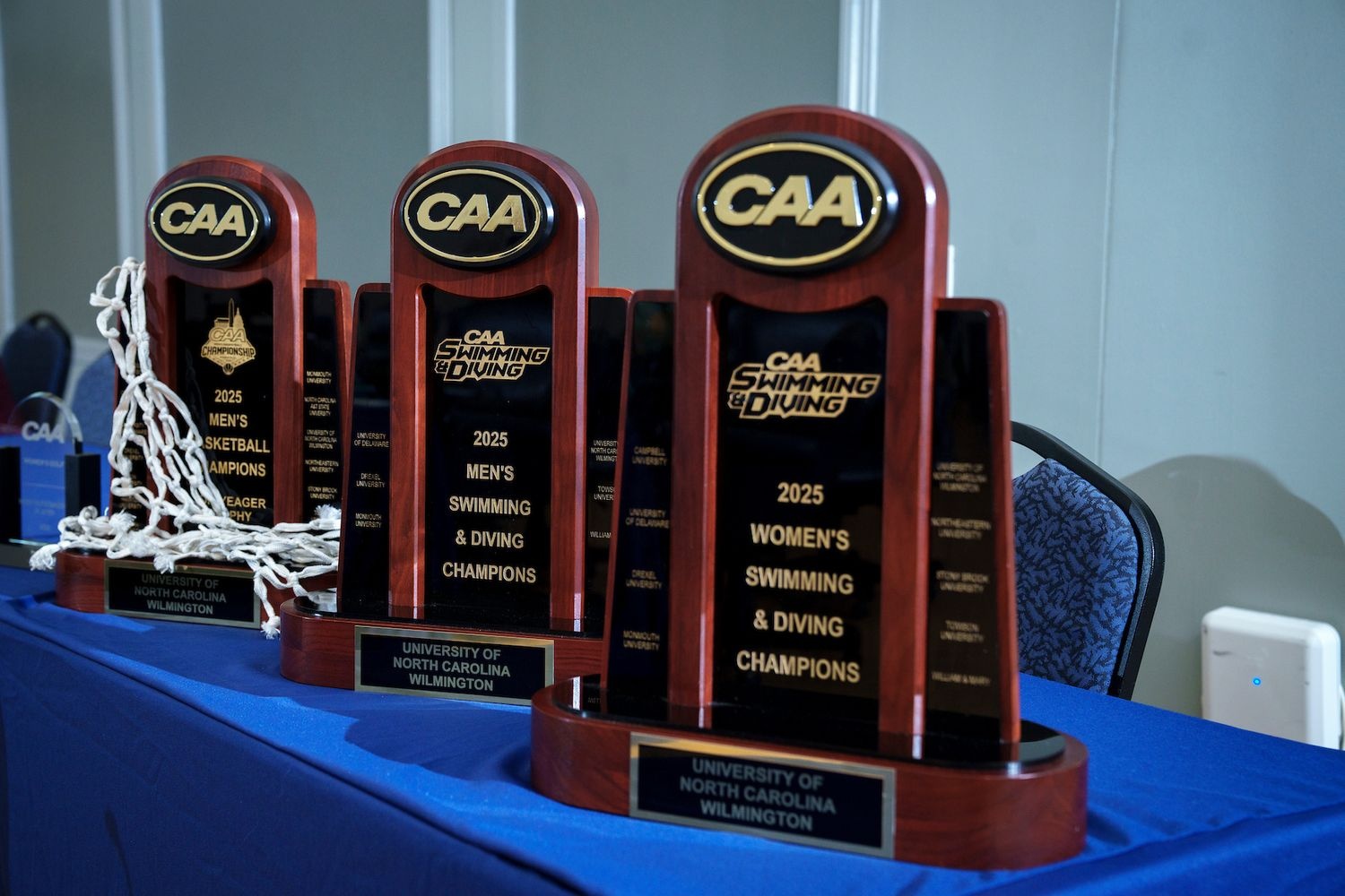 CAA Championship trophies 