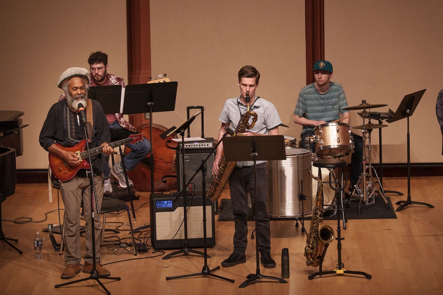 Jazz band performs at Jazz Fest