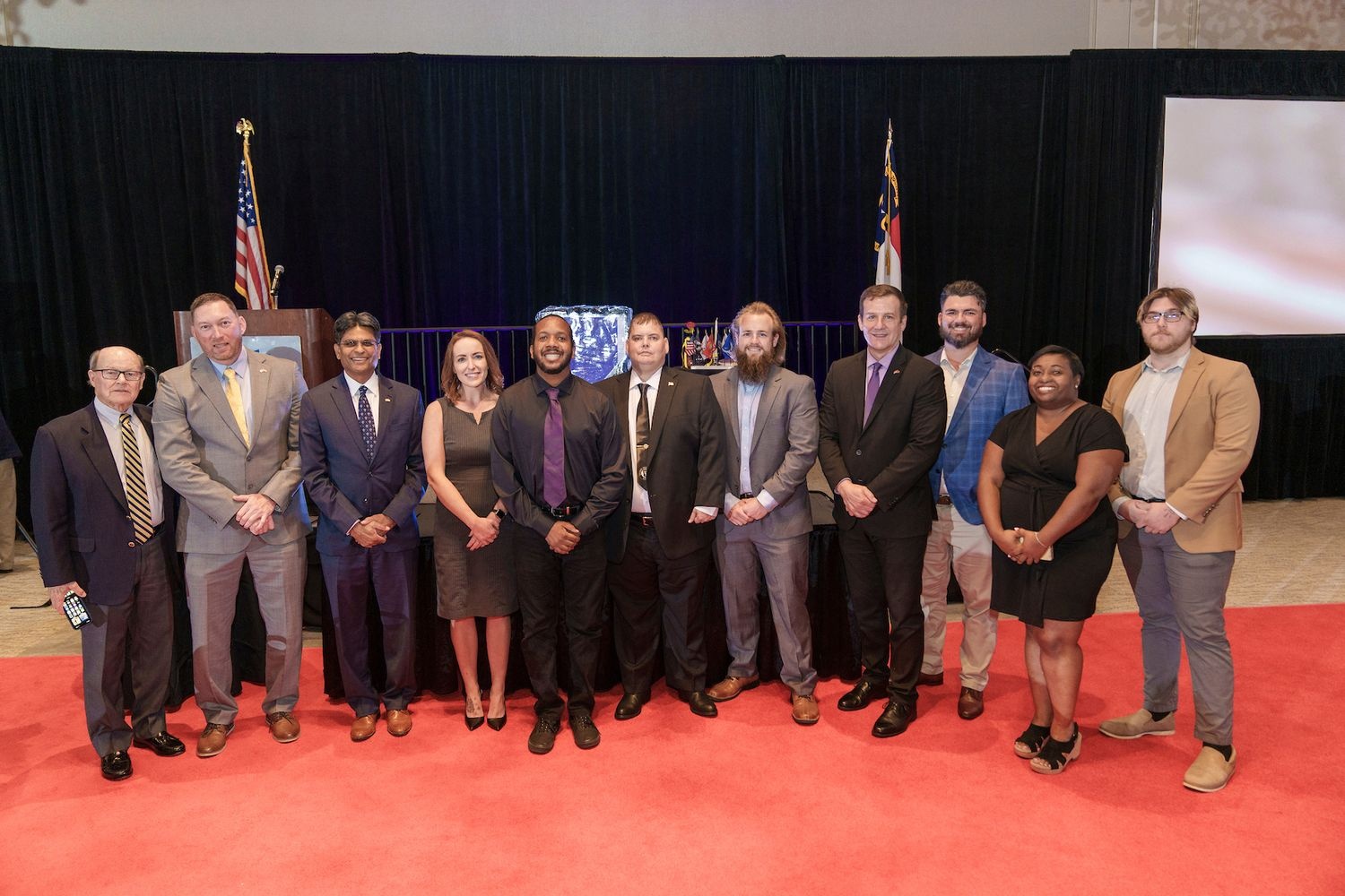 group photo The cape fear purple heart dinner. 2023
