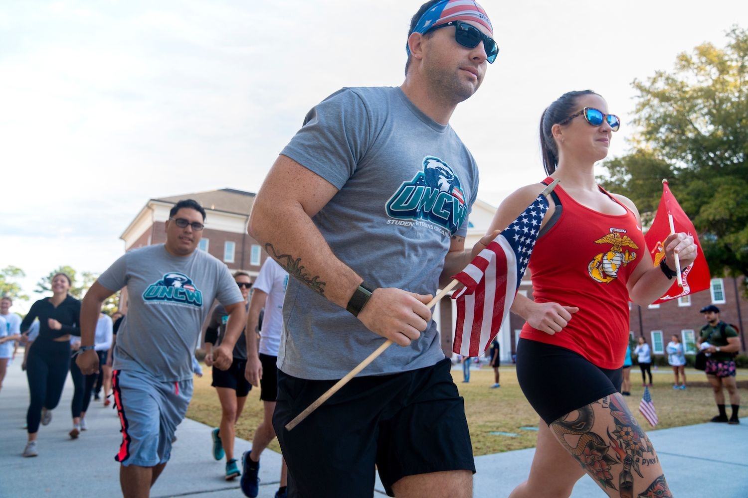 people running at 3rd annual military fitness expo
