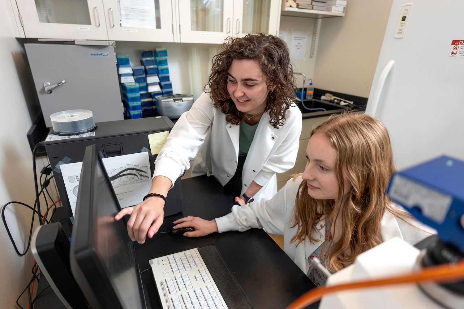 Students in Psychology laboratory