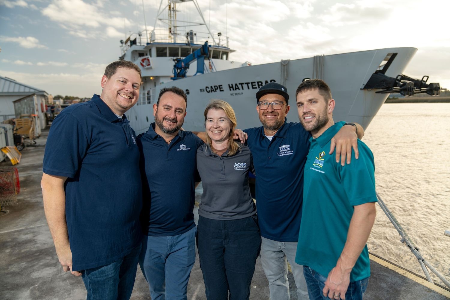 From left to right:  Bradley Tolar, Christian Briseño-Avena, Winn Johnson, Ata Suanda and Matt McLean