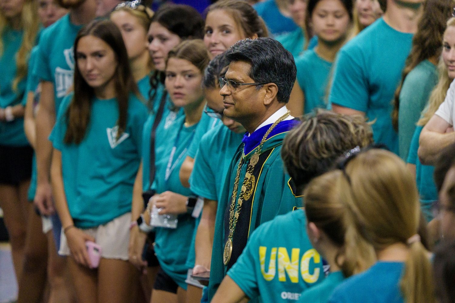 Convocation ceremony being held with chancellor Volety