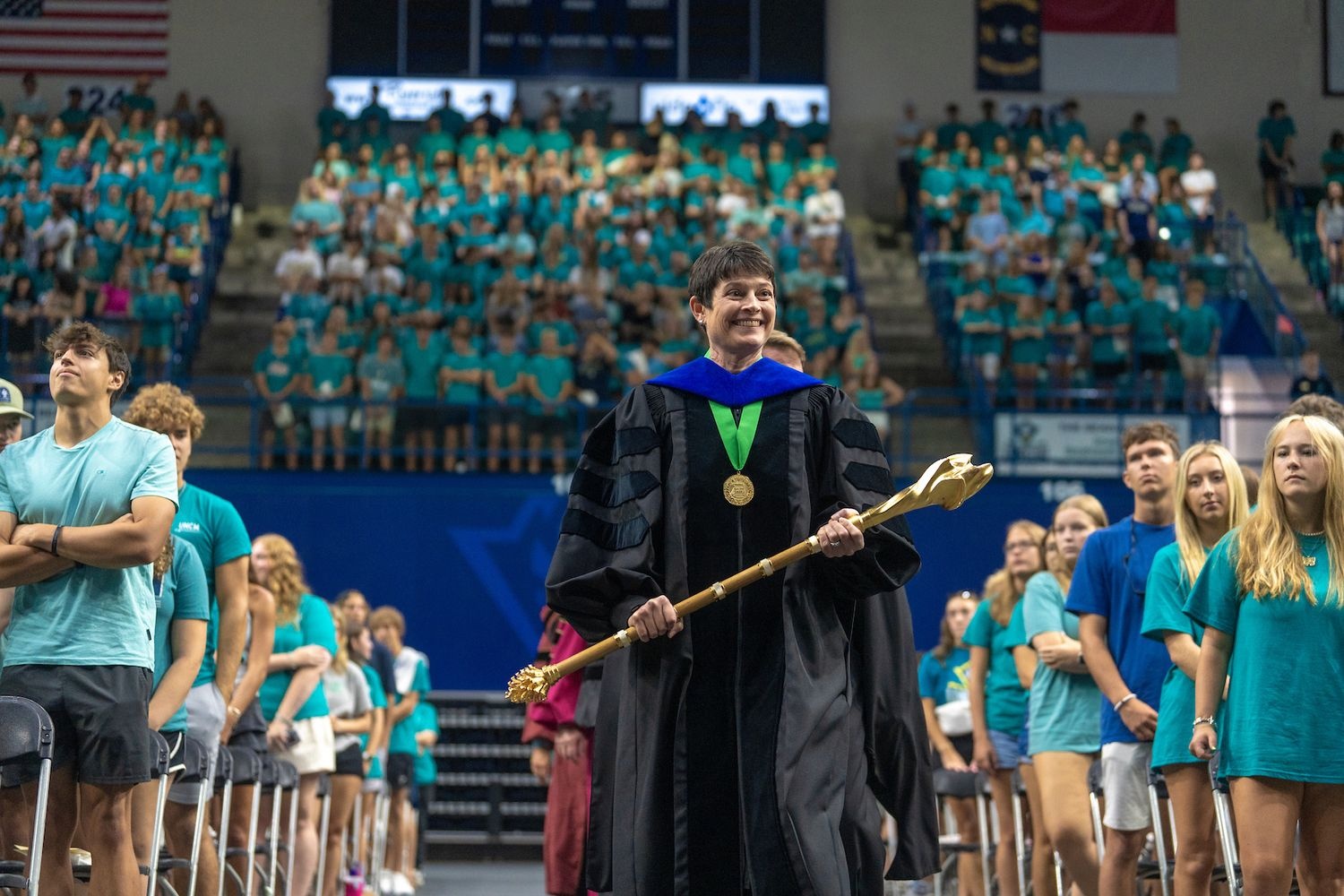 Faculty Senate President at Commencement
