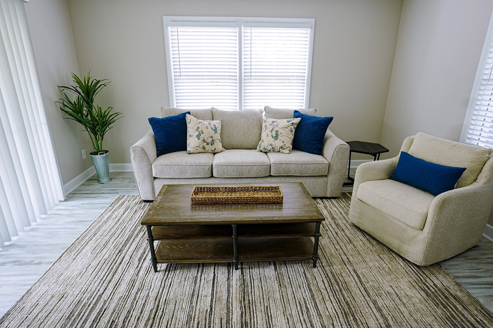 Living room in coombs house