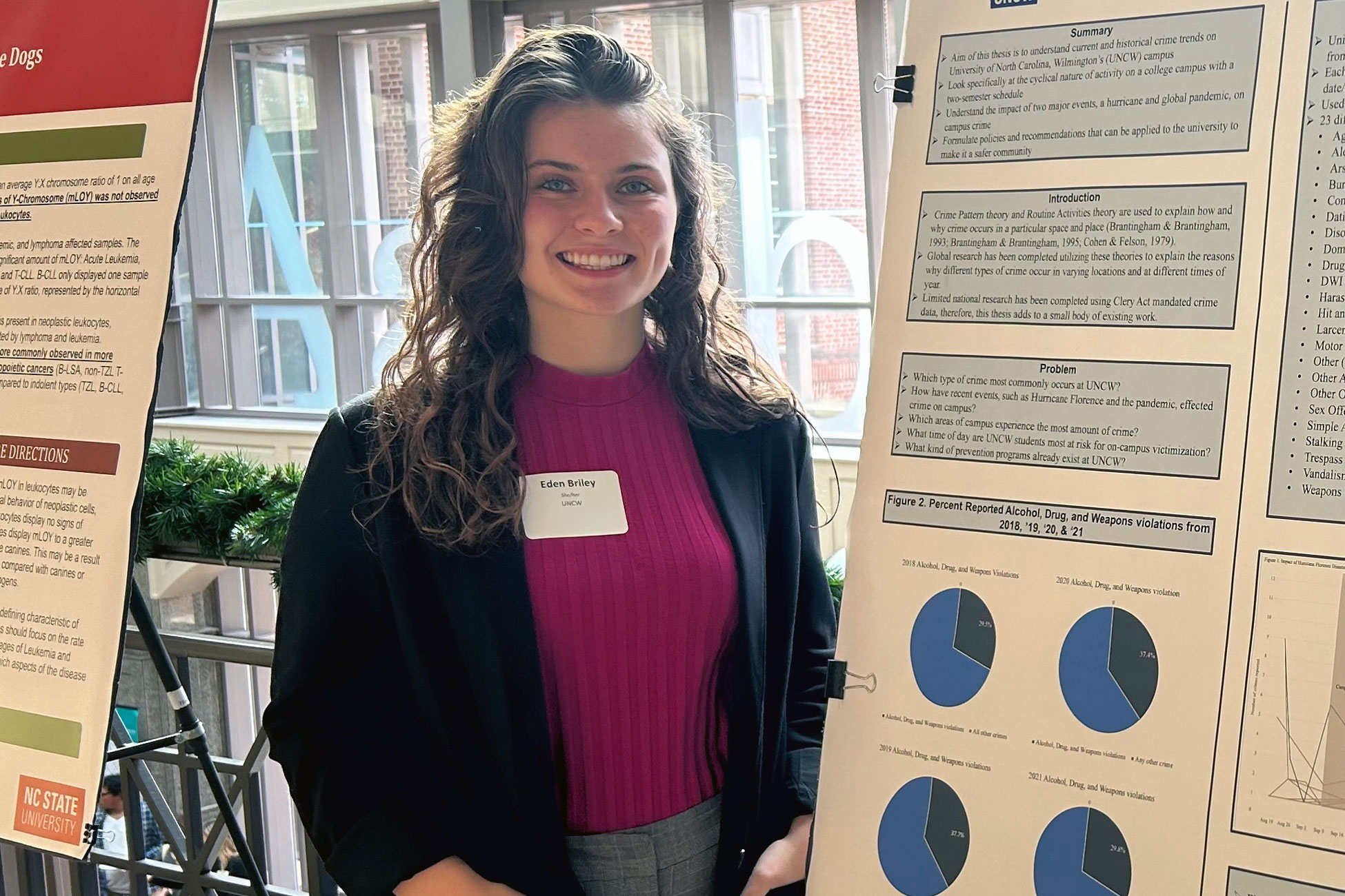 Eden Briley '23 is among nine students awarded a competitive DeJoy-Woś Family Foundation Scholarship.