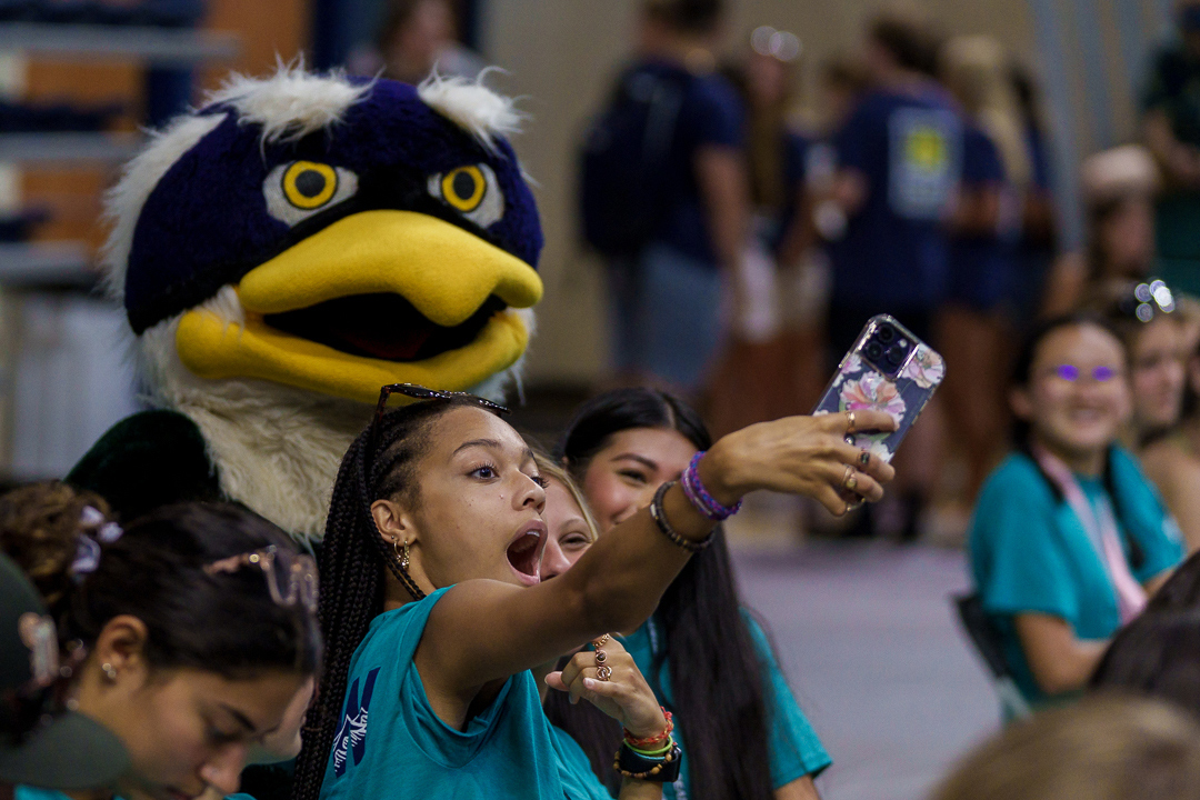 More than 2,500 first-year and transfer students participated in an academic ceremonial rite of passage as UNCW officially welcomed the Class of 2027. 
