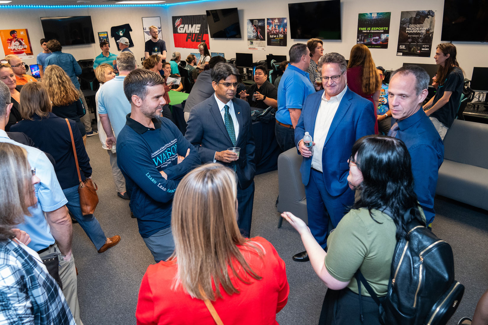 chancellor at the esports lab grand opening