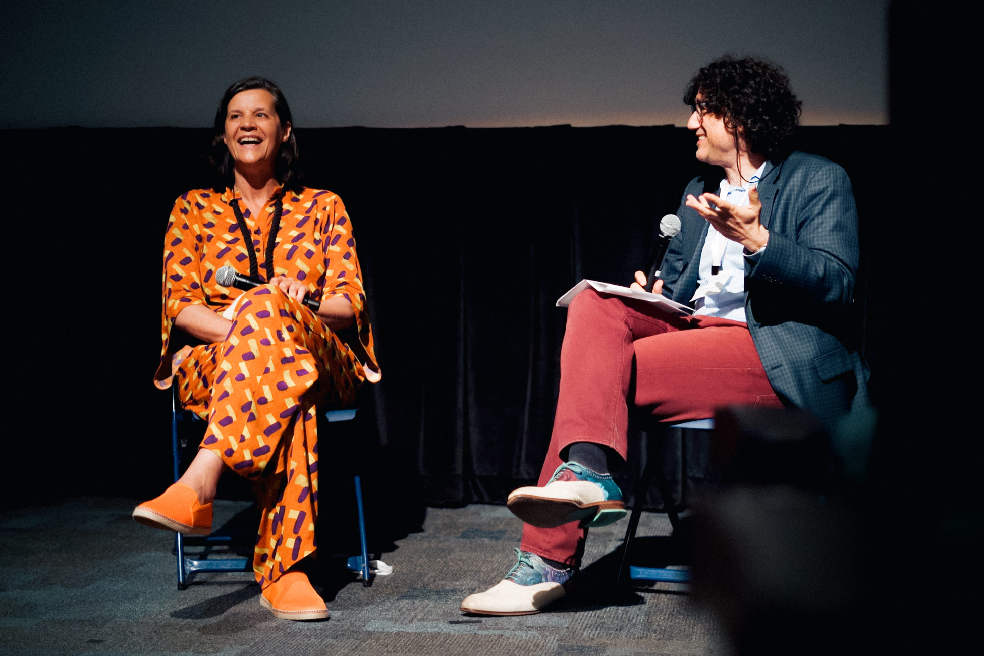 The UNCW Department of Film Studies hosted the 2023 Society for Cognitive Studies of the Moving Image (SCSMI) Conference featuring a keynote address from filmmaker Kirsten Johnson (left).