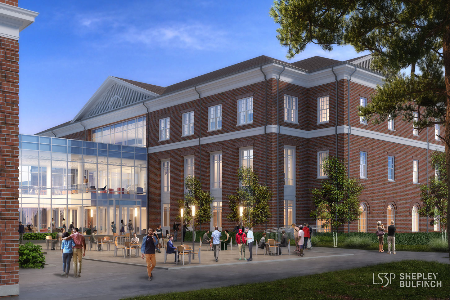Randall Library Rendering North Courtyard