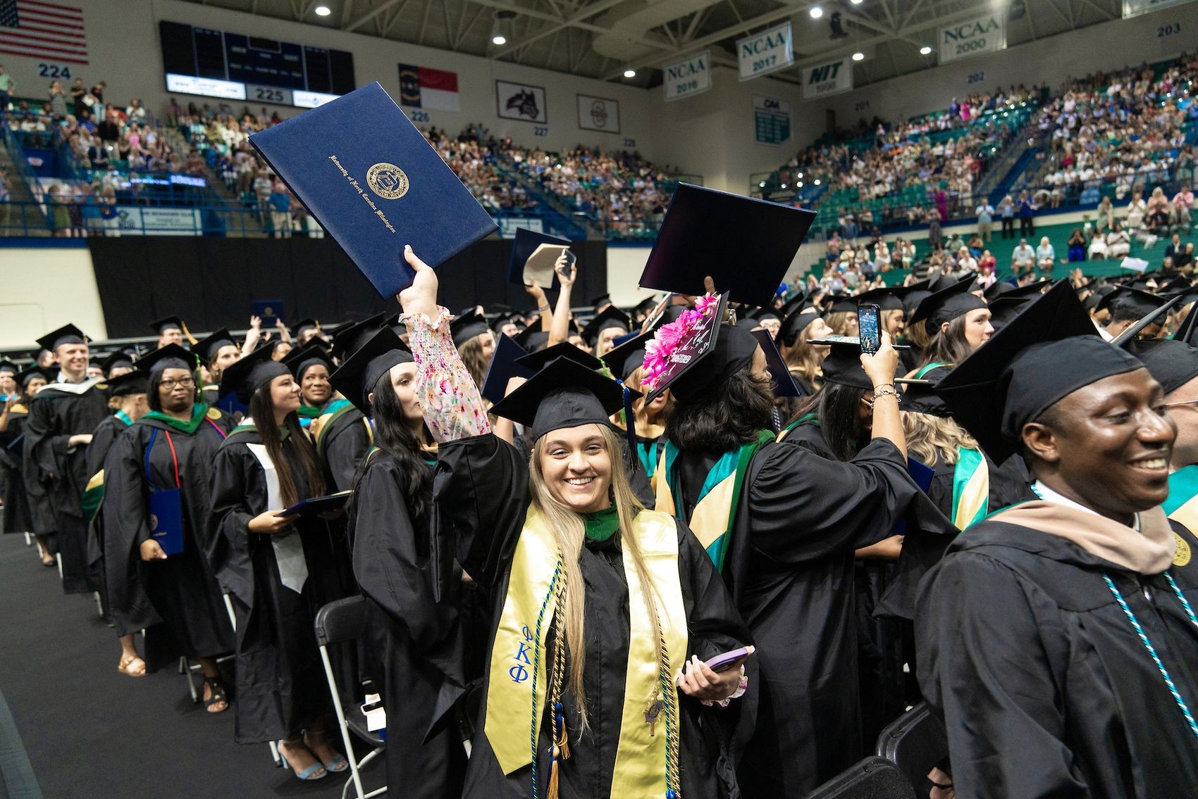 UNCW celebrates the Class of 2024 during commencement ceremonies.