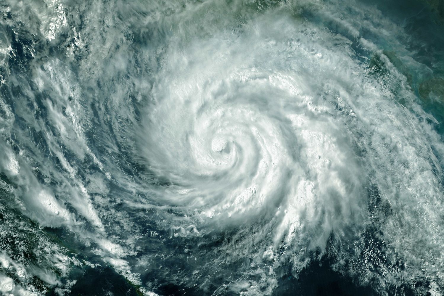 Ariel photo of a hurricane 
