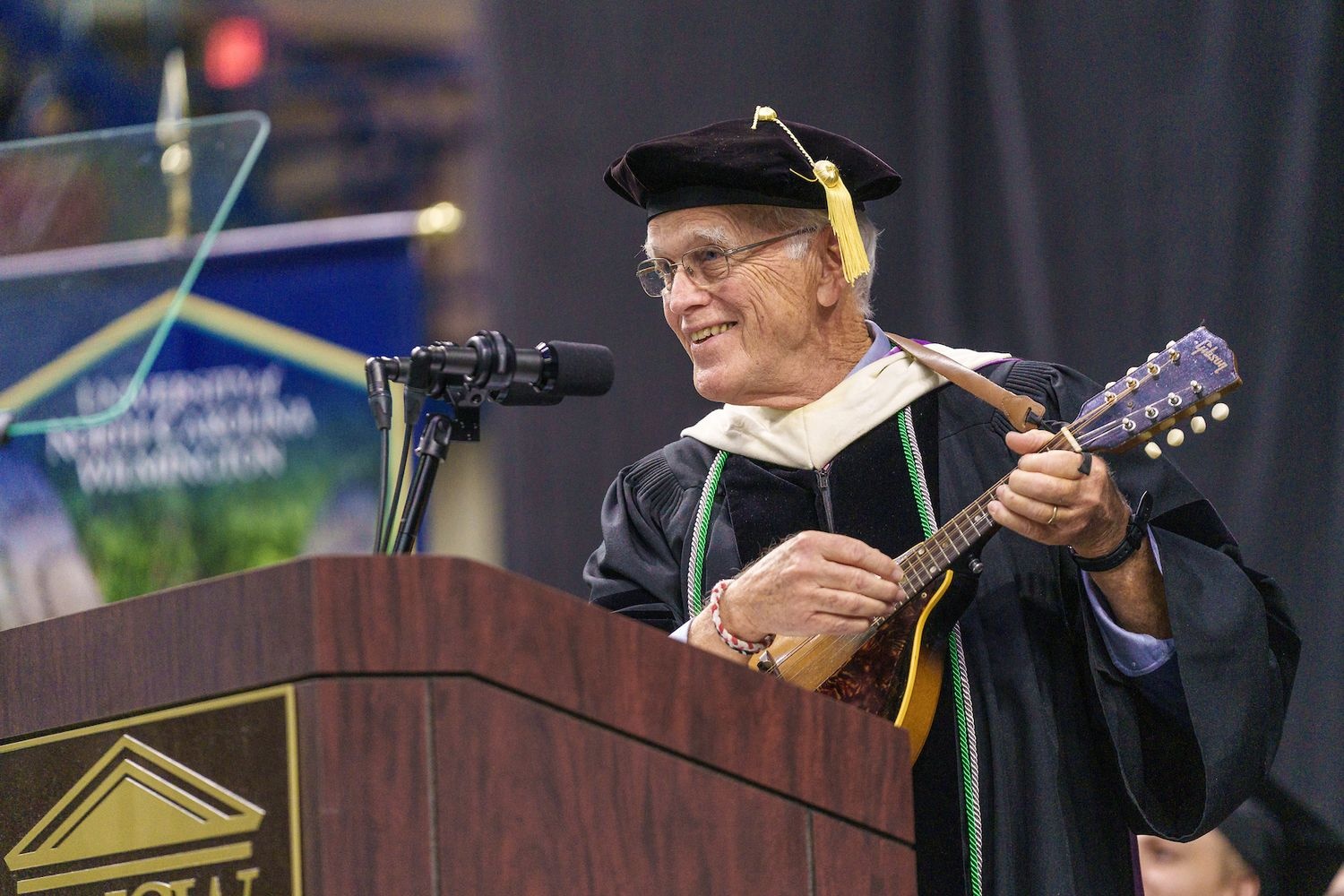 Professor Clyde Edgerton at Commencement