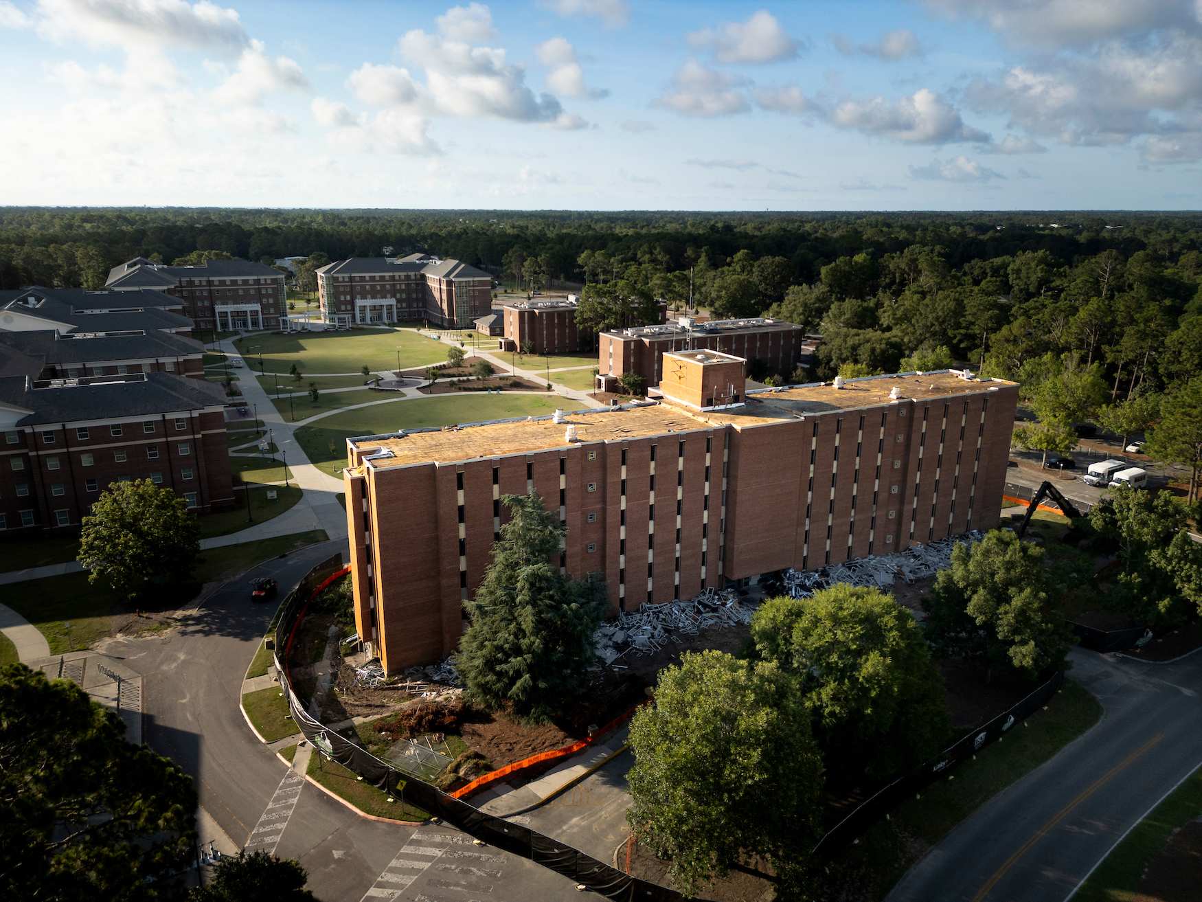 Galloway hall demolition, 2024