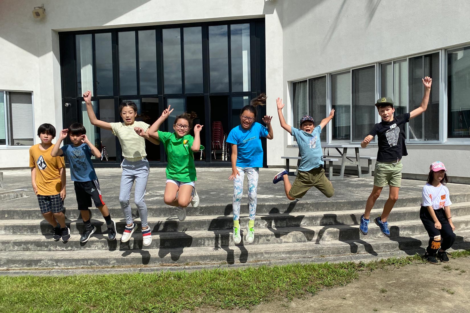 Students Jumping