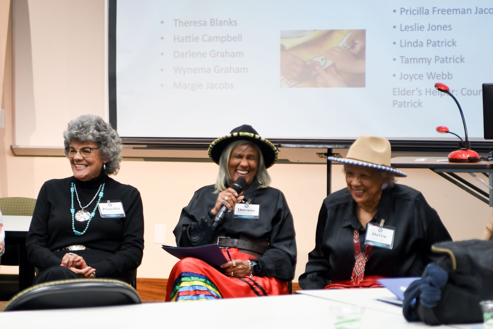 Waccamaw Siouan Elders participate in discussions at the CTP Conference