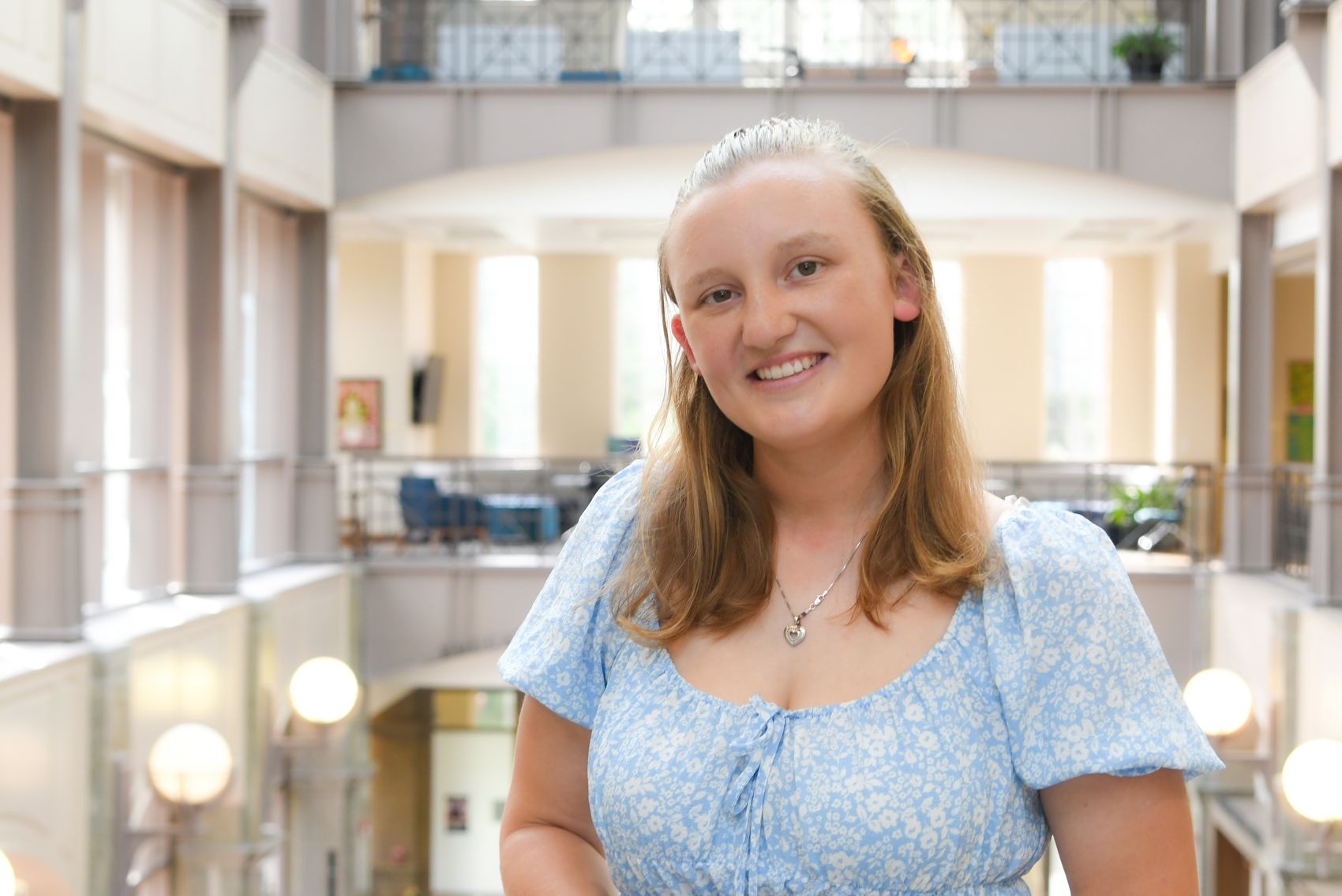 UNCW Chancellor Aswani Volety recognized the accomplishments of Nicole Adam ’24 at the WCE/CSB commencement ceremony on May 11. Nicole graduated in May with a degree in Middle Grades Education. 