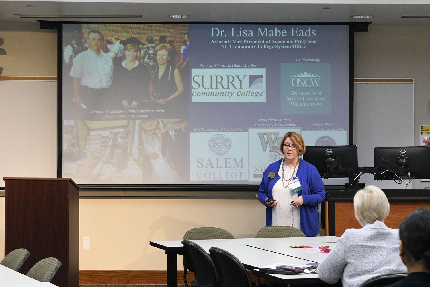 Keynote speaker Lisa Eads, associate vice president of academic programs for the North Carolina Community College System