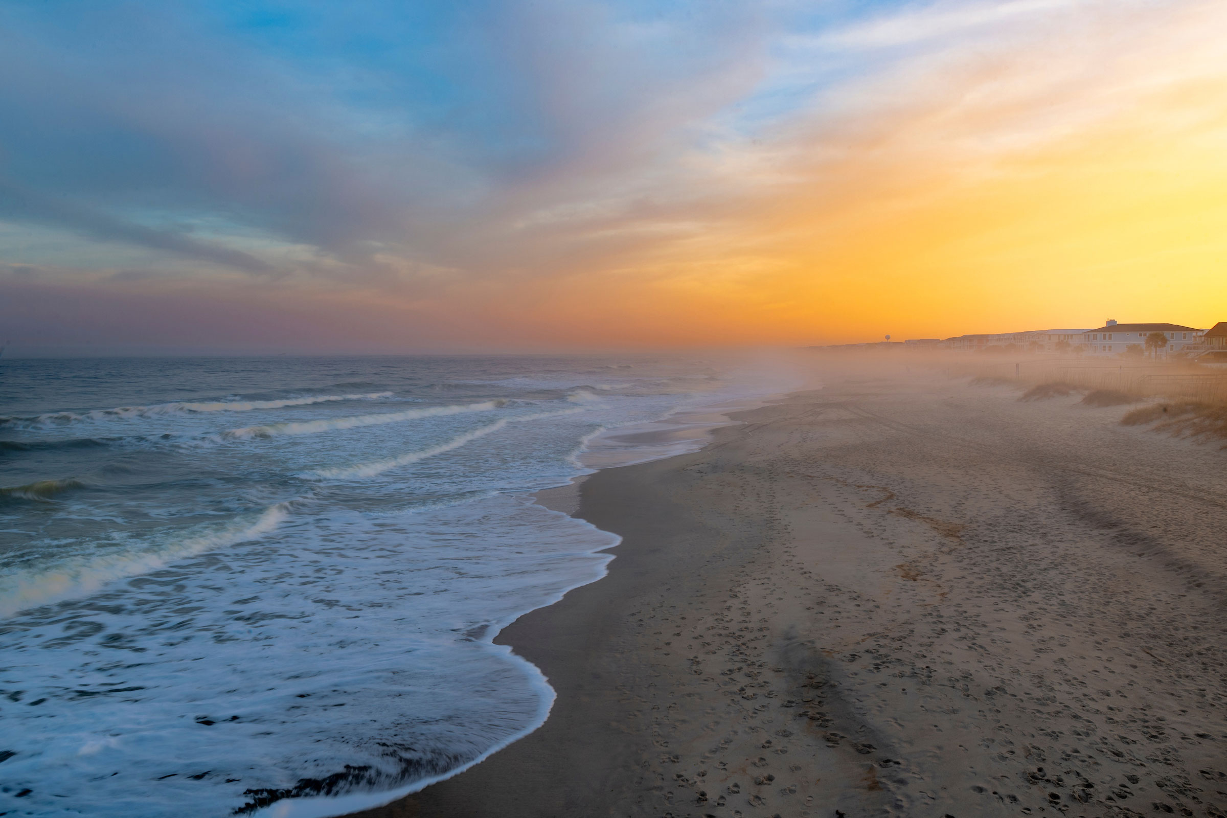 Beach at sunset